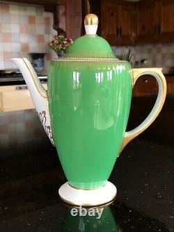 Rare service à café Copeland Spode Ryde Green vintage