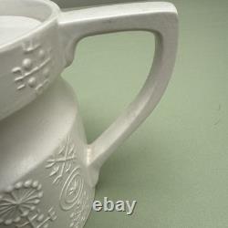 Rare service à café Portmeirion Totem blanc vintage rare Susan William Ellis de collection