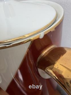 Rare service à café trio vintage des années 60 Cmielow Krokus Wincenty Potacki Pologne milieu du XXe siècle