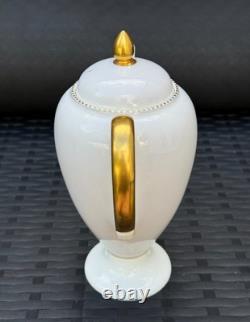 Rare service à café vintage Wedgwood en porcelaine fine, décor April Colours W4147, pour 4 personnes, très bon état, Angleterre