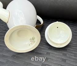 Rare service à café vintage Wedgwood en porcelaine fine, décor April Colours W4147, pour 4 personnes, très bon état, Angleterre