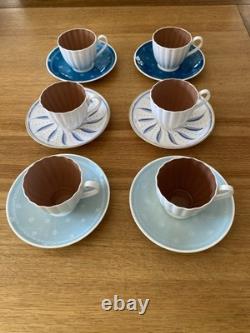 Rare service à thé/café vintage Susie Cooper Harlequin. Excellent état