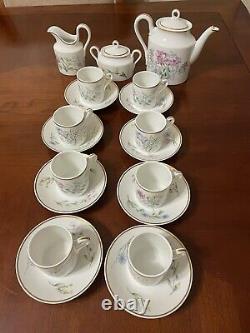 Richard Ginori Primavera Mini Coffee Pot Creamer Sugar Bowl 8 Mini Set Expresso