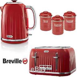 Rouge Breville Impressions Bouilloire Et Grille-pain + Thé Vintage Café Sucre Ca