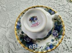 Royal Albert Moonlight Rose Vintage Set Thé, Café Mis En Porcelaine Angleterre