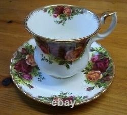 Royal Albert Old Country Roses Ensemble De Café Complet Pour Six Personnes Avec 15 Pièces