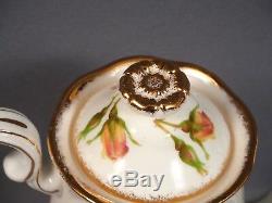 Royal Albert Yellow Tea Rose Bone China Coffee Cacao Set Pot Vintage Angleterre