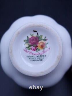 Royal Albert'old Country Roses Ensemble De Café Pour 8 Personnes-1er Qualité