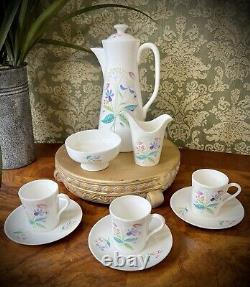 SERVICE À CAFÉ EN PORCELAINE STIG LINDBERG 9 PIÈCES (plus couvercle) Vintage