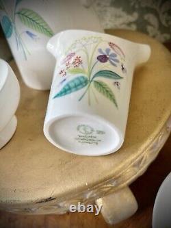 SERVICE À CAFÉ EN PORCELAINE STIG LINDBERG 9 PIÈCES (plus couvercle) Vintage