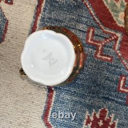 SERVICE À CAFÉ VINTAGE EN CHINE EPIAG AVEC BRILLANCE D'OR X6 Tchécoslovaquie, Cruche, Sucrier