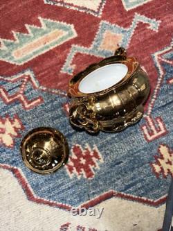 SERVICE À CAFÉ VINTAGE EN CHINE EPIAG AVEC BRILLANCE D'OR X6 Tchécoslovaquie, Cruche, Sucrier