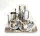Sergio Asti Vintage 70 Pour Icm Italie Postmoderne Inox Expresso Set