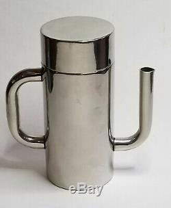 Sergio Asti Vintage 70 Pour ICM Italie Postmoderne Inox Expresso Set