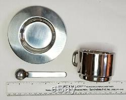 Sergio Asti Vintage 70 Pour ICM Italie Postmoderne Inox Expresso Set