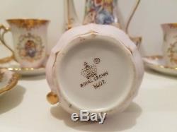 Service À Café En Porcelaine Vintage Chocolat Royal Crown