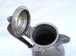 Service À Café Vintage En Etain, France, Manche En Palissandre Etain De Paris