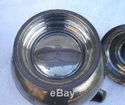 Service À Café Vintage En Etain, France, Manche En Palissandre Etain De Paris