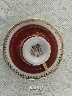 Service À Café Vintage En Porcelaine De Limoges, Décor Fragonard, Dorure À L'or, France