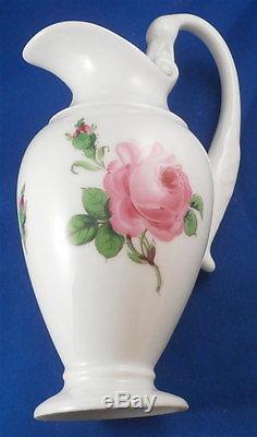 Service Porzellan Porcelaine Rose Rose Vintage Meissen Porcelaine