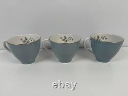 Service à café 24 pièces Vintage Royal Doulton T. C. 1010 Rose Elegans pour 7 personnes