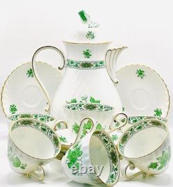 Service à café AK Kaiser, Allemagne de l’Ouest, pour 6 personnes / Motif Schönbrunn / + pièces supplémentaires / Vintage, très bon état