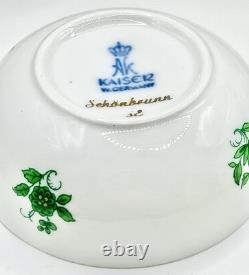 Service à café AK Kaiser, Allemagne de l’Ouest, pour 6 personnes / Motif Schönbrunn / + pièces supplémentaires / Vintage, très bon état