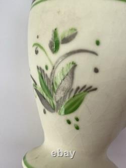 Service à café Art déco vintage « Snowy Glaze » Crown Ducal peint à la main, ensemble complet