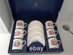 Service à café Bournemouth Royal Worcester vintage pour 6 personnes, en boîte d’origine