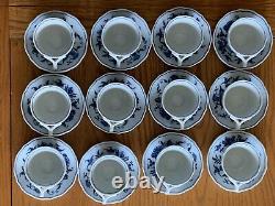 Service à café Demitasse Vintage Blue Danube Japan Blue Onion pour 12 personnes (37 pièces)