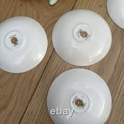 Service à café Empire Art déco des années 1930 LILAC TIME (13 pièces) chintz demitasse