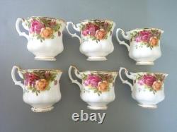 Service à café Royal Albert Old Country Roses 22 pièces, trio théière, assiette, pichet, bol