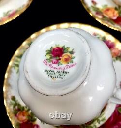 Service à café Royal Albert Old Country Roses pour 6 personnes / Vintage des années 1960