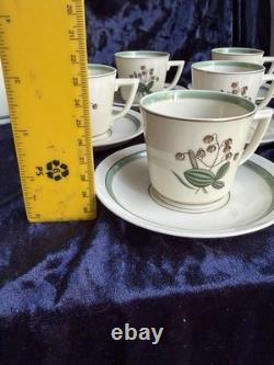Service à café Royal Copenhagen 881 en porcelaine danoise, tasses, soucoupes, théière, vintage