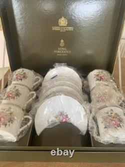 Service à café Royal Worcester Vintage en boîte pour 6 personnes avec boîte d'origine
