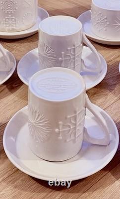 Service à café Totem blanc Portmeirion vintage rare Susan William Ellis de collection
