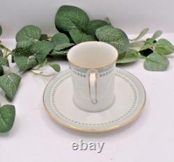 Service à café Vintage Royal Doulton 15 pièces, bande de laurier vert, Berkshire TC1021