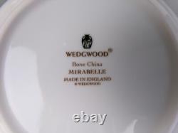 Service à café Wedgwood Mirabelle 6 tasses/boîtes, cafetière, bol. Porcelaine fine vintage