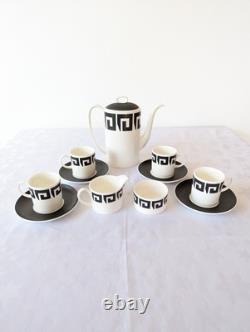 Service à café Wedgwood Vintage Susie Cooper Black Keystone