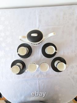 Service à café Wedgwood Vintage Susie Cooper Black Keystone