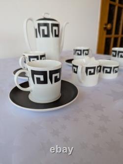 Service à café Wedgwood Vintage Susie Cooper Black Keystone