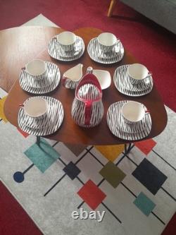 Service à café Zambesi Midwinter Potteries, 22 pièces, parfait état vintage
