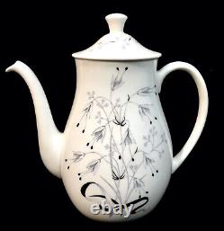 Service à café antique Wedgwood Wild Oats W4166 pour 6 personnes / Porcelaine vintage