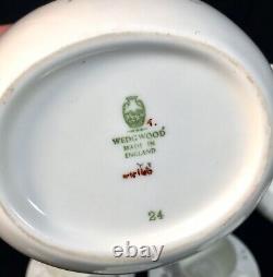 Service à café antique Wedgwood Wild Oats W4166 pour 6 personnes / Porcelaine vintage