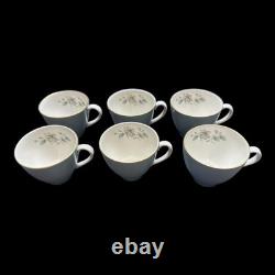 Service à café complet de 6 pièces Vintage Royal Doulton T. C. 1010 Rose Elegans