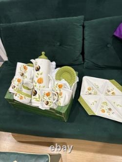 Service à café complet vintage Crown Devon Fieldings Staffordshire