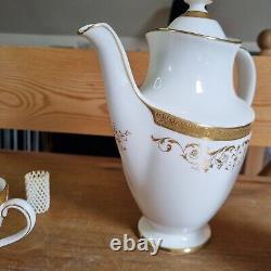 Service à café en 3 pièces Vintage Royal Doulton Bone China Belmont Gold H4991