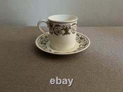 Service à café en porcelaine Bone China Wedgewood Perugia vintage pour 12 personnes