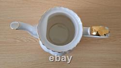 Service à café en porcelaine bone china Royal Albert Val Dor avec dorure, 15 pièces, vintage, utilisé