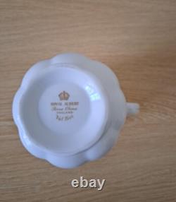 Service à café en porcelaine bone china Royal Albert Val Dor avec dorure, 15 pièces, vintage, utilisé